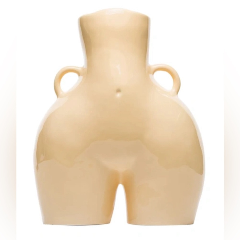 Anissa Kermiche Yellow Love handle vase